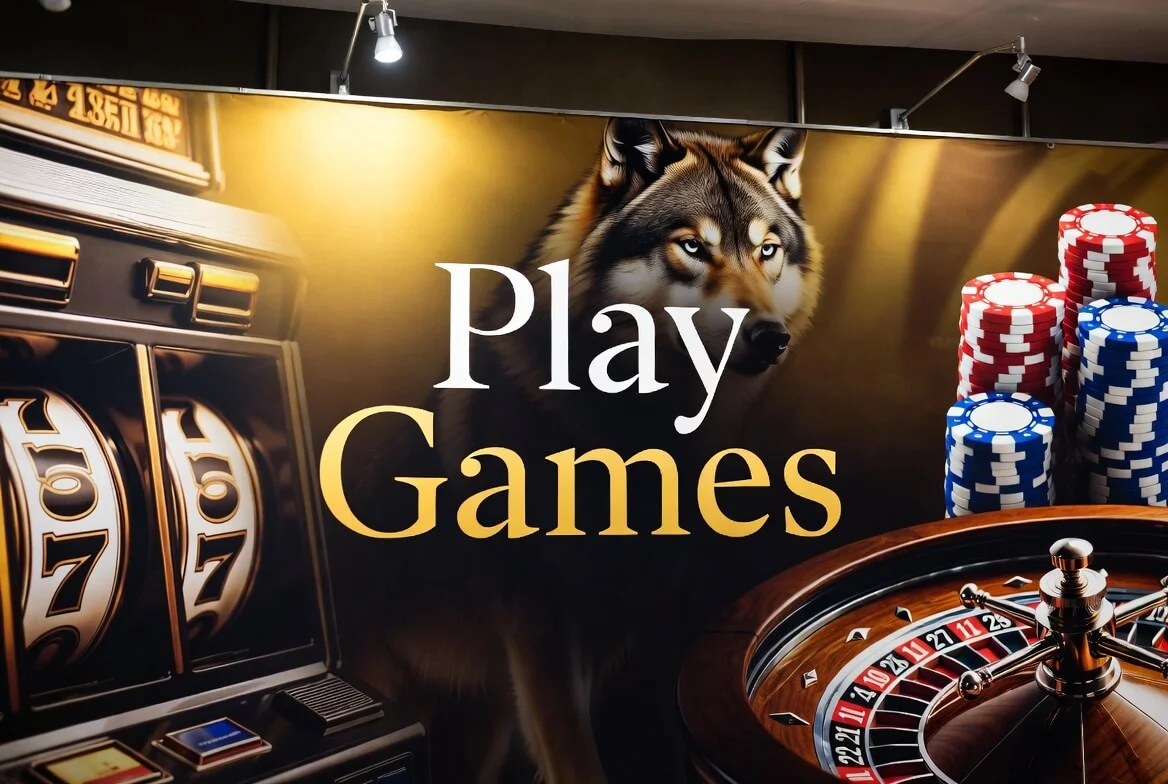 Wolf Winner Australia lobby with real-money pokies and the AU$5,500 welcome